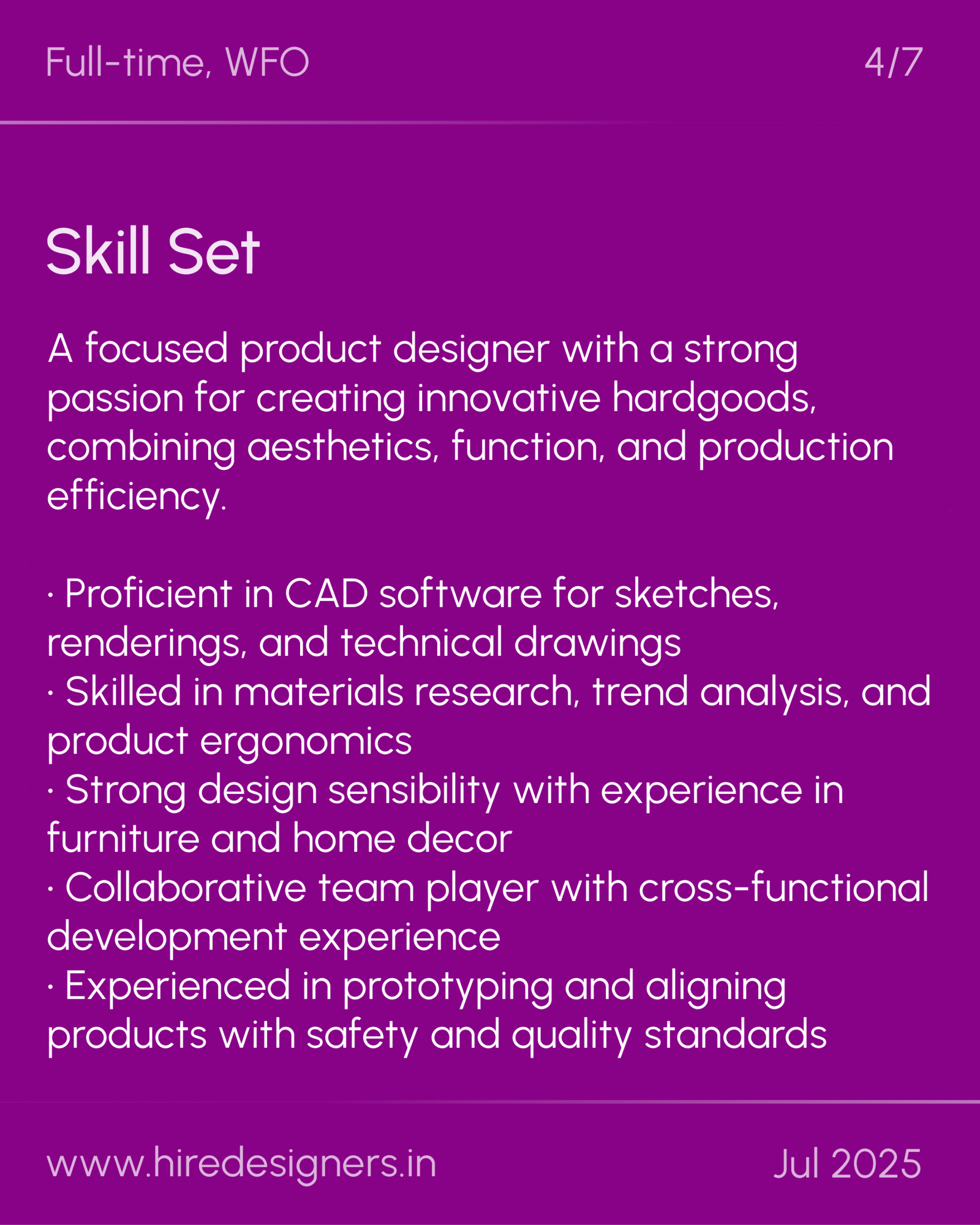 Product Designer-Hard Goods-Noida_4 - Hire Designers