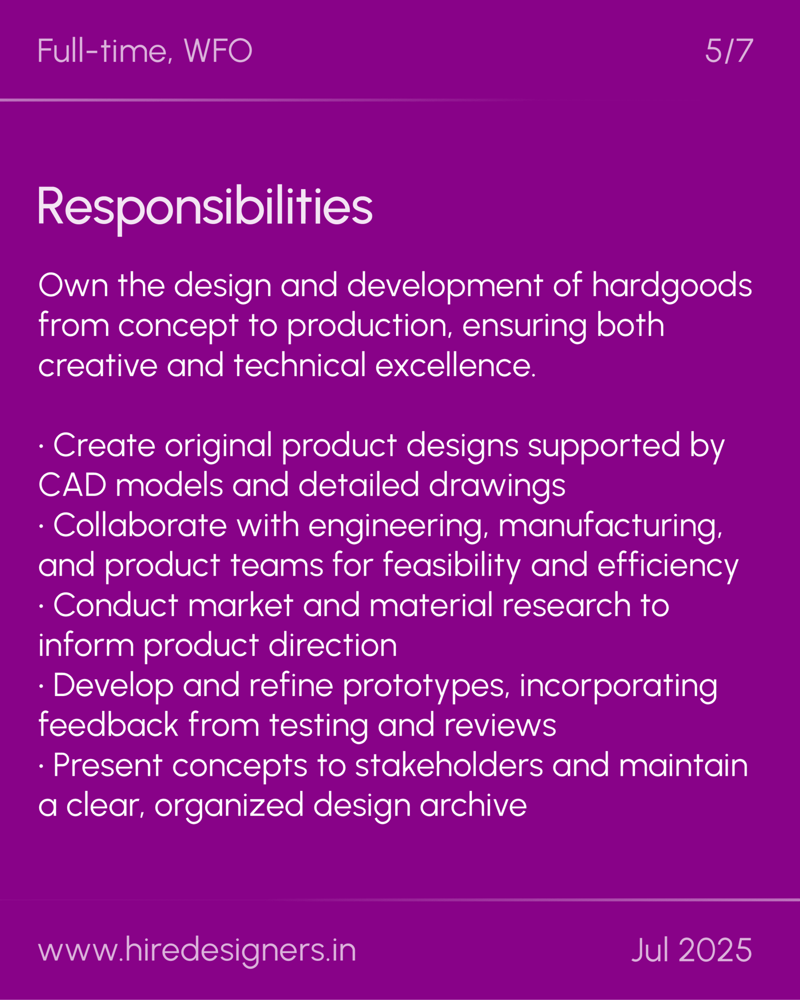 Product Designer-Hard Goods-Noida_5 - Hire Designers