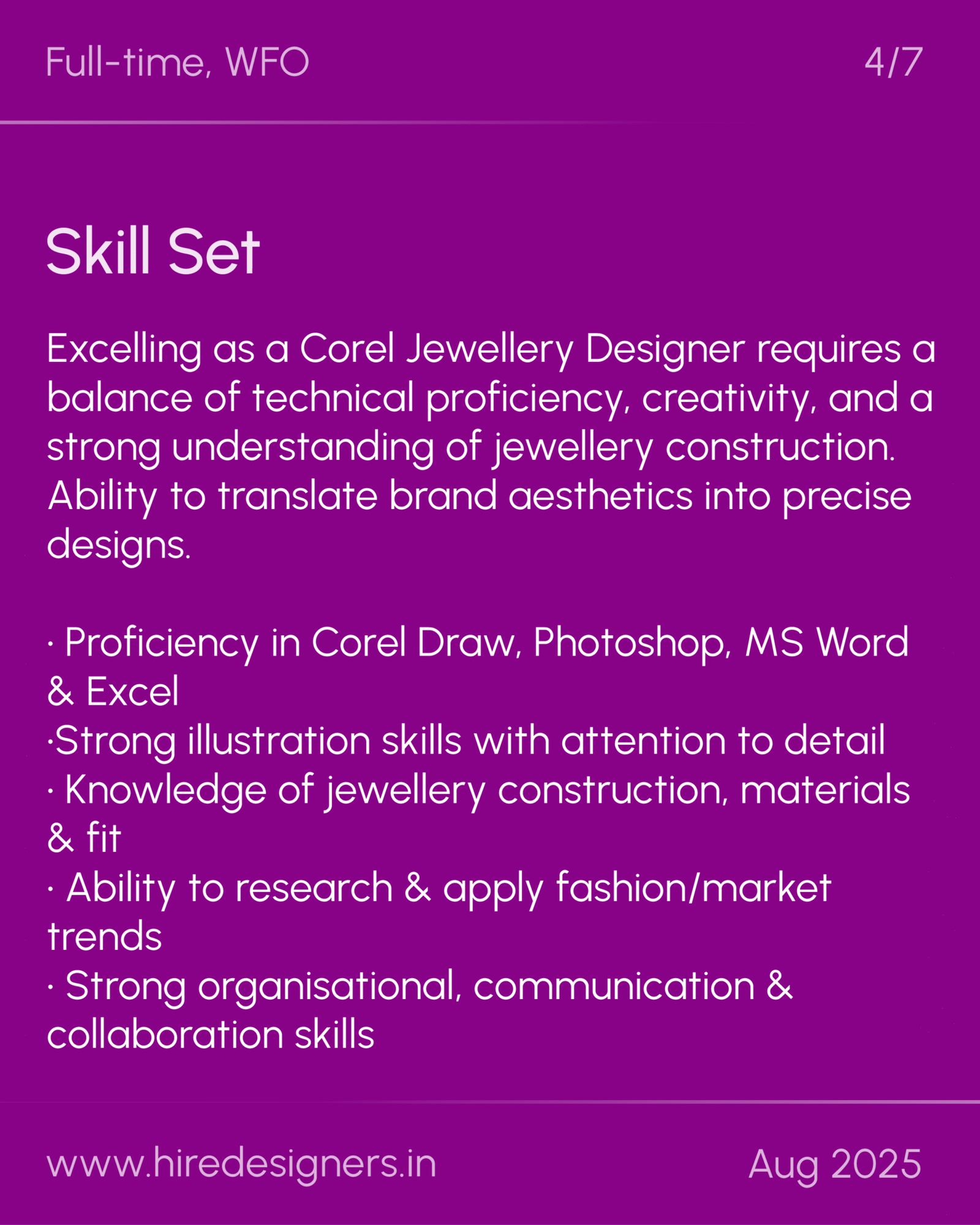 Sr Corel Jewellery Designer- Mumbai_4 - Hire Designers