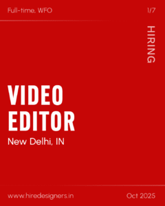 Video Editor-Del_33 - Hire Designers