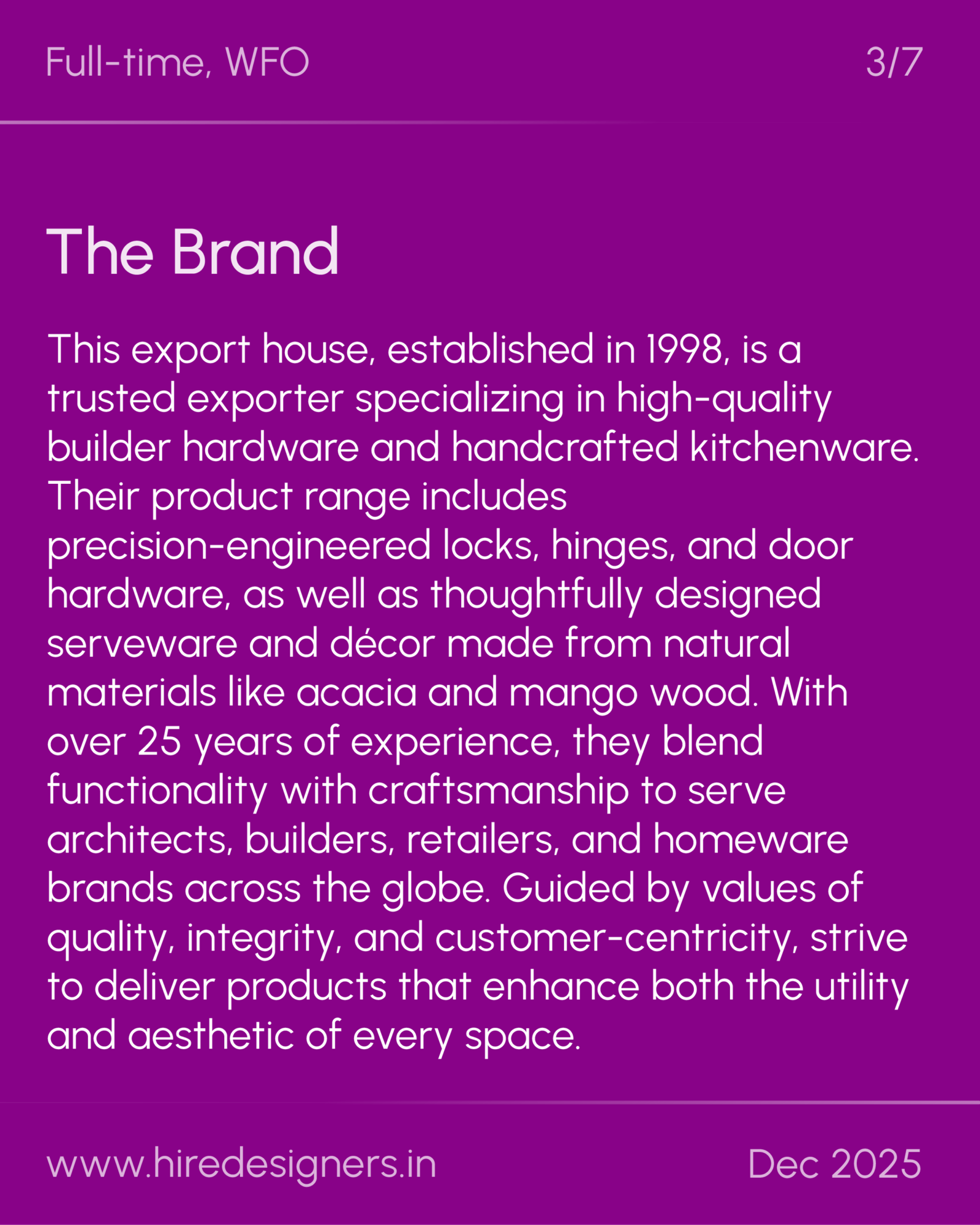 Metal Hardware Designer-Noida_3 - Hire Designers