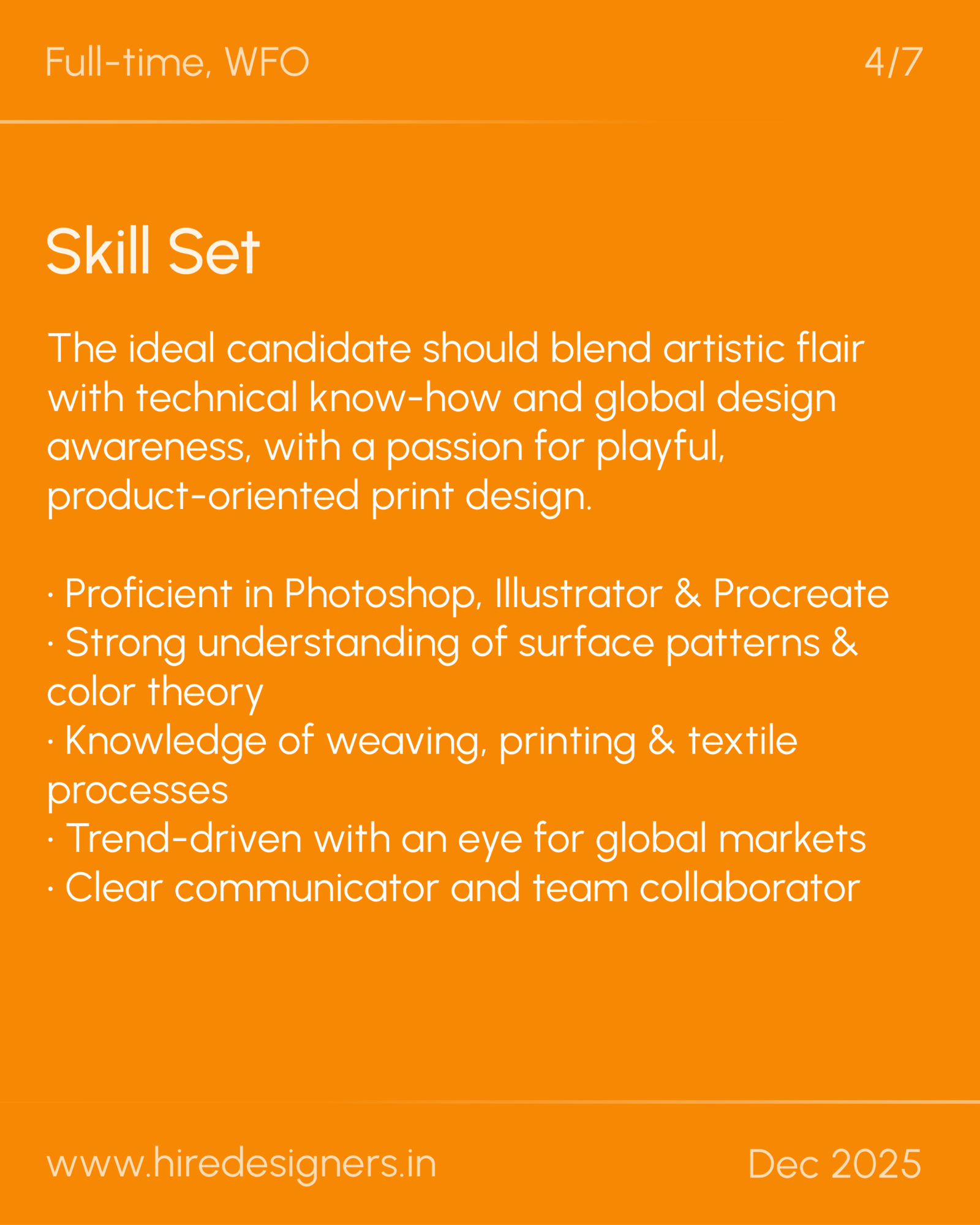 Sr Print Textile Designer- Noida_12 - Hire Designers