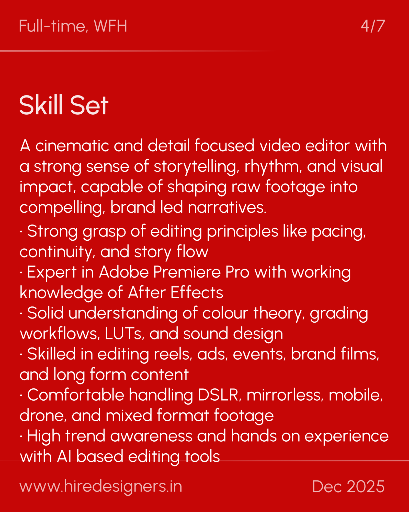 Video Editor-WFH_36 - Hire Designers