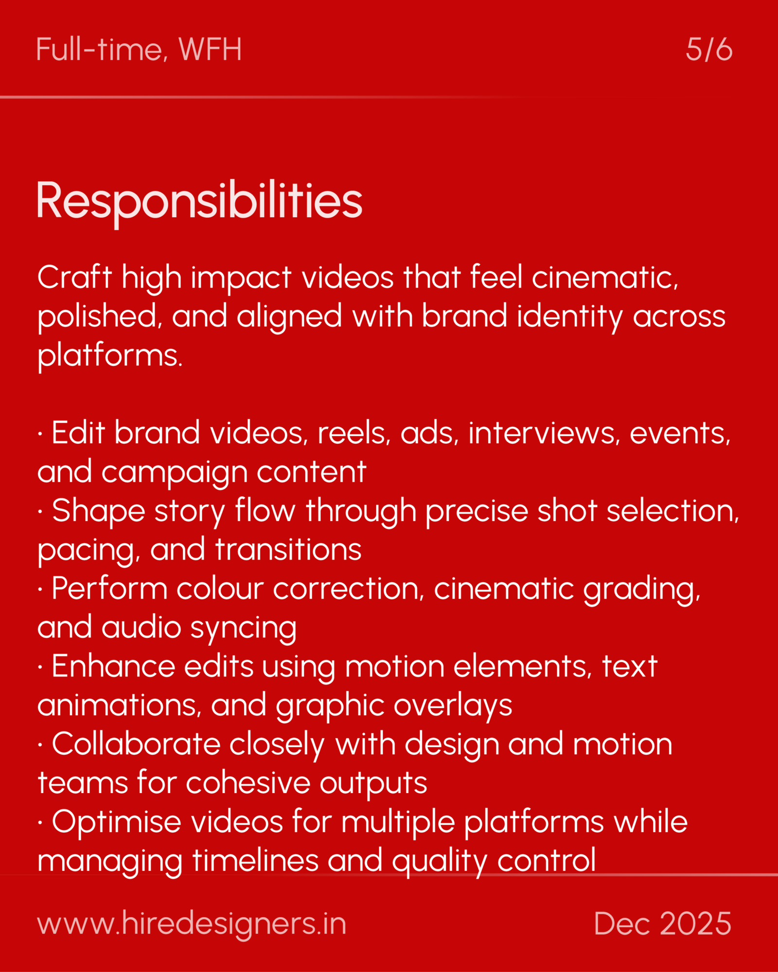 Video Editor-WFH_37 - Hire Designers