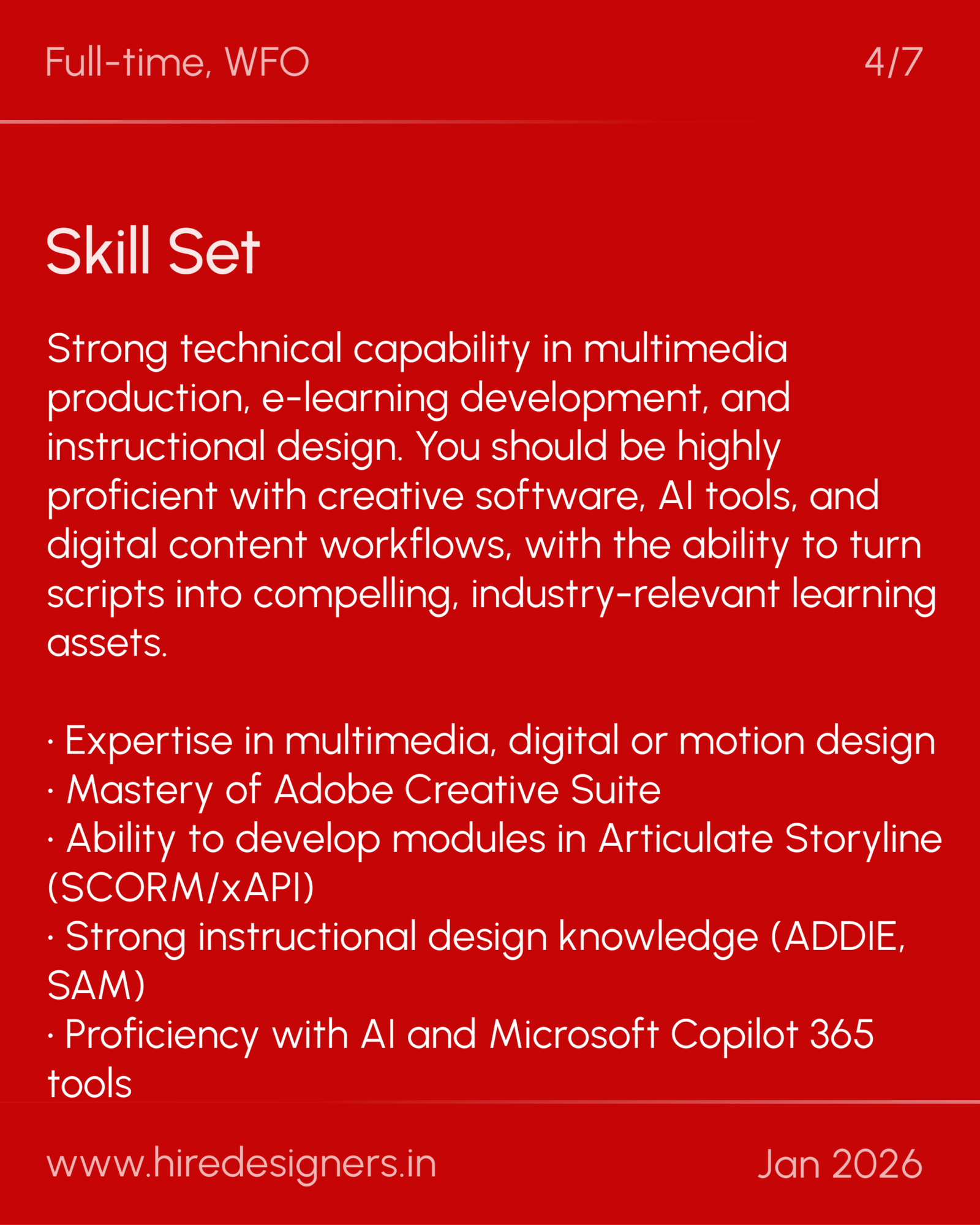 Instructional Designer-GGN_36 - Hire Designers