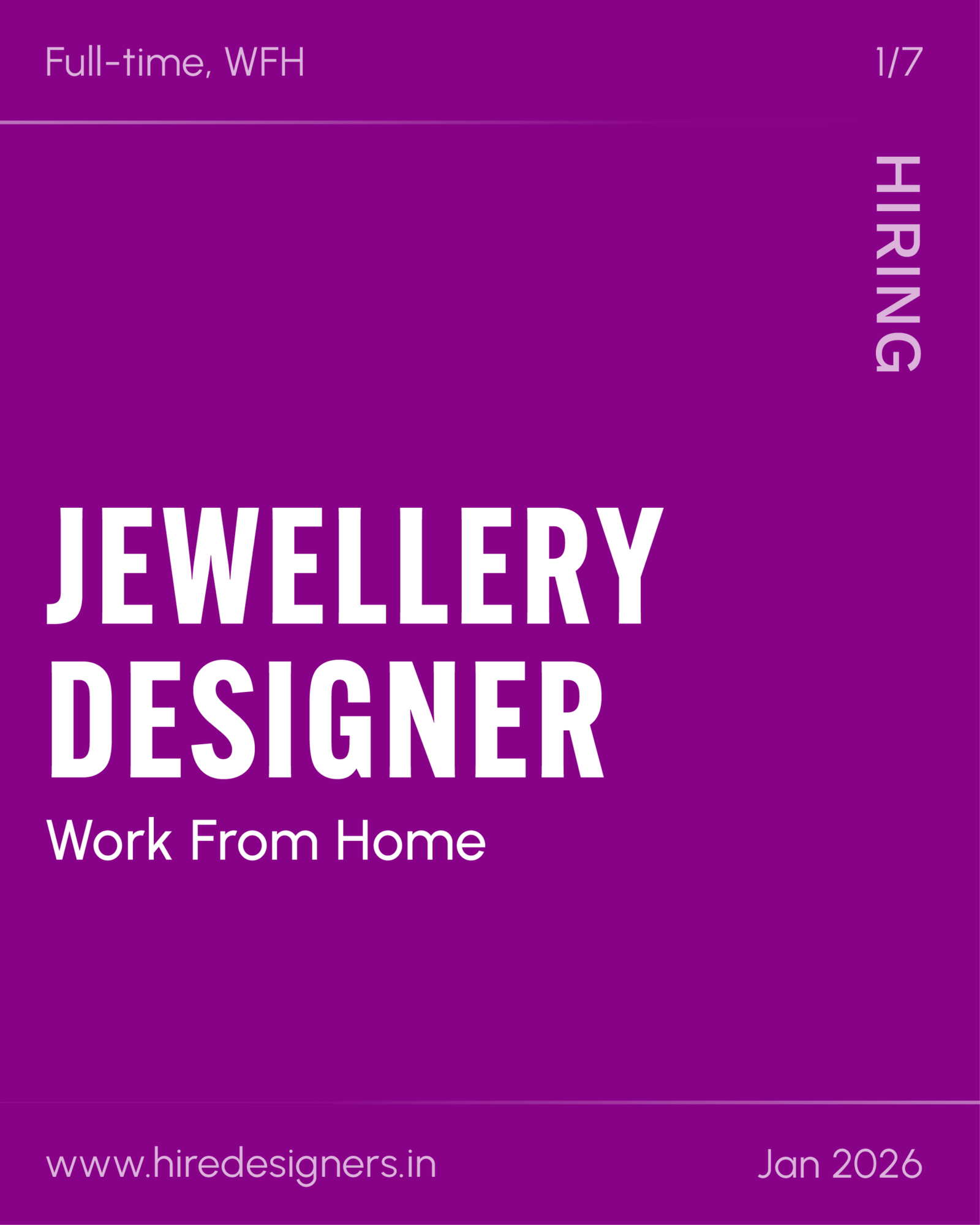 Jewellery Designer-WFH JPR_1 - Hire Designers