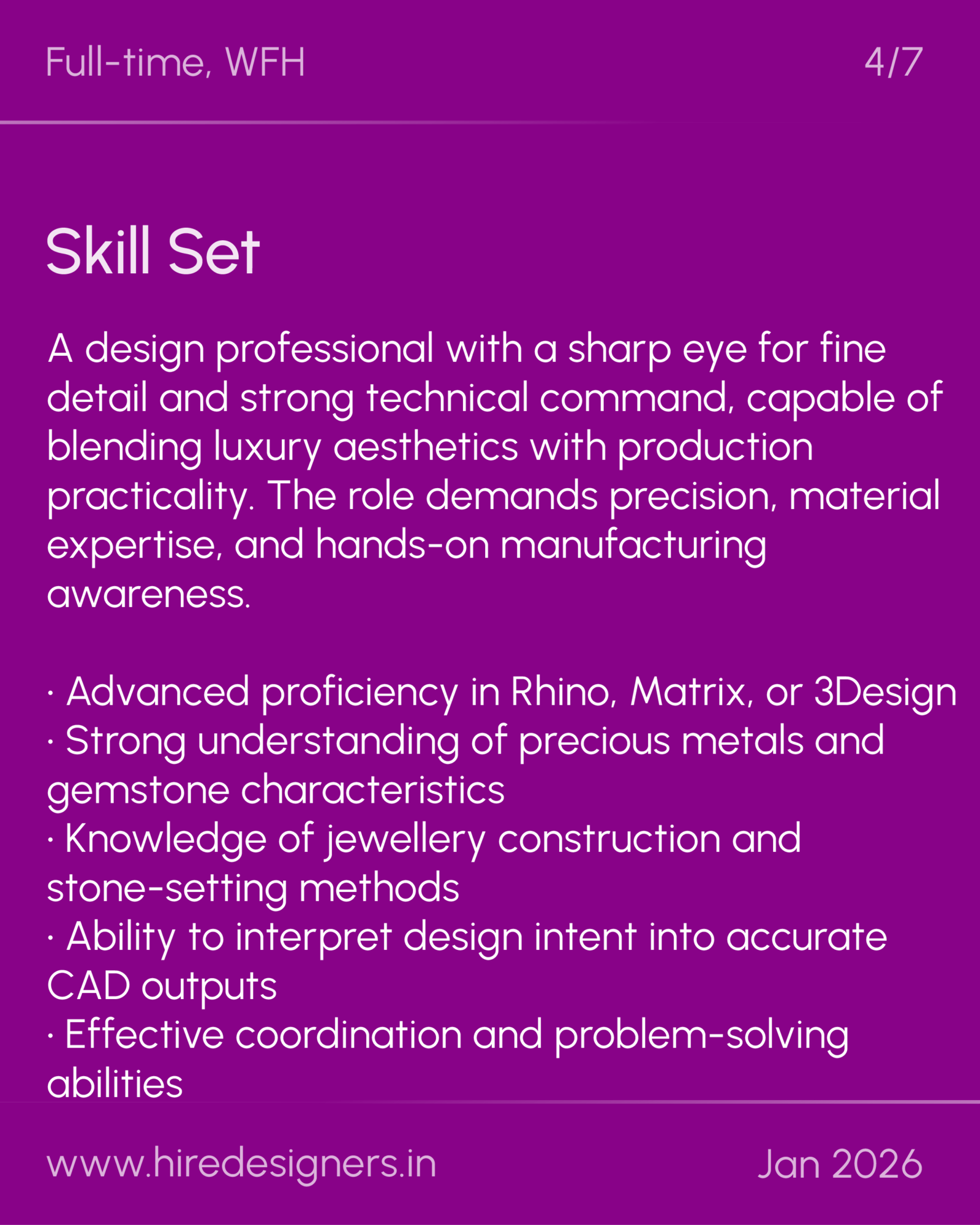 Jewellery Designer-WFH JPR_4 - Hire Designers