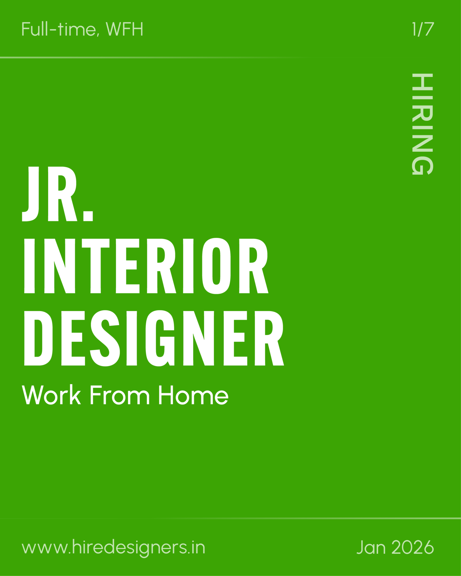 Jr. Interior Designer - Hire Designers