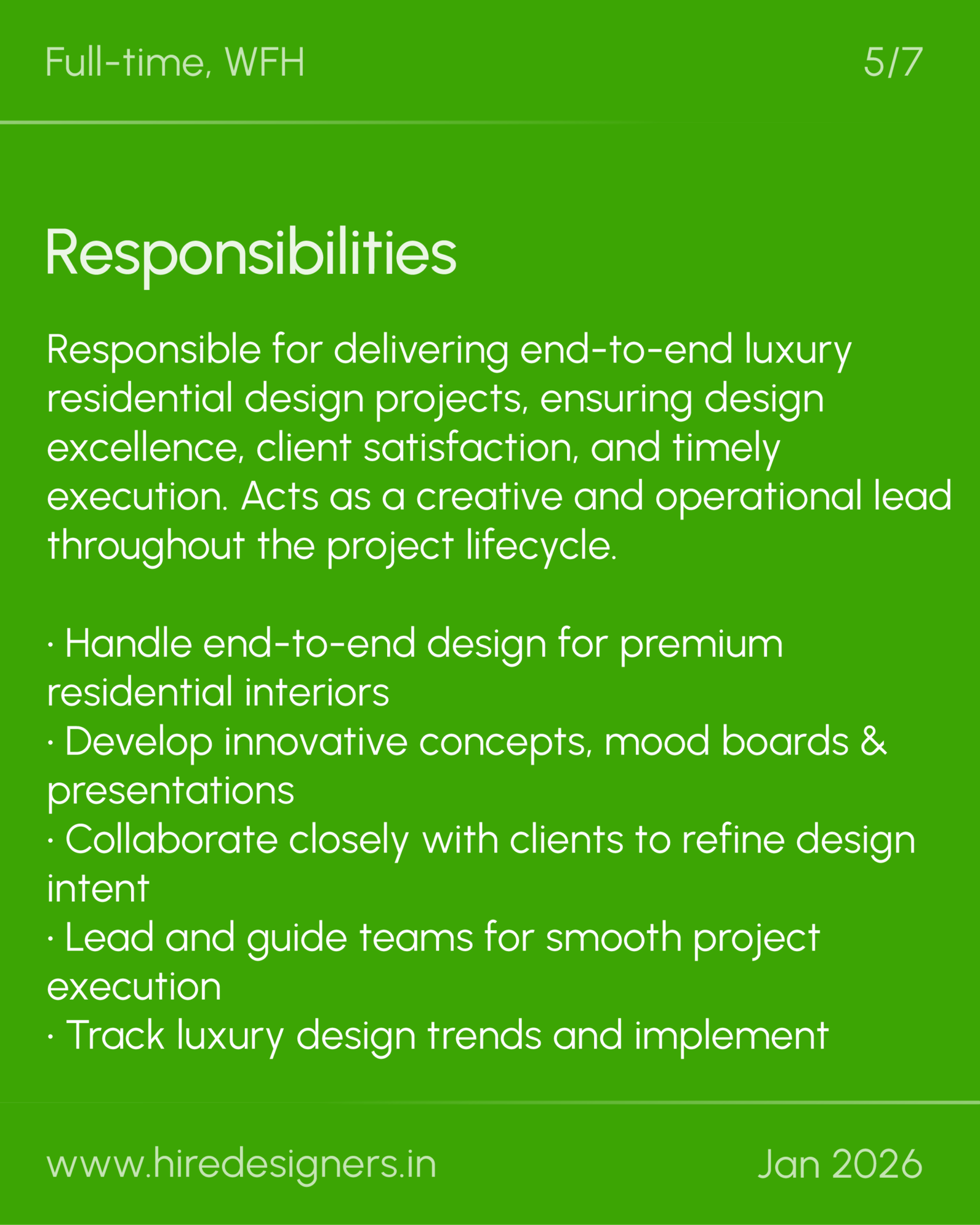 Sr Interior Designer-WFH_21 - Hire Designers