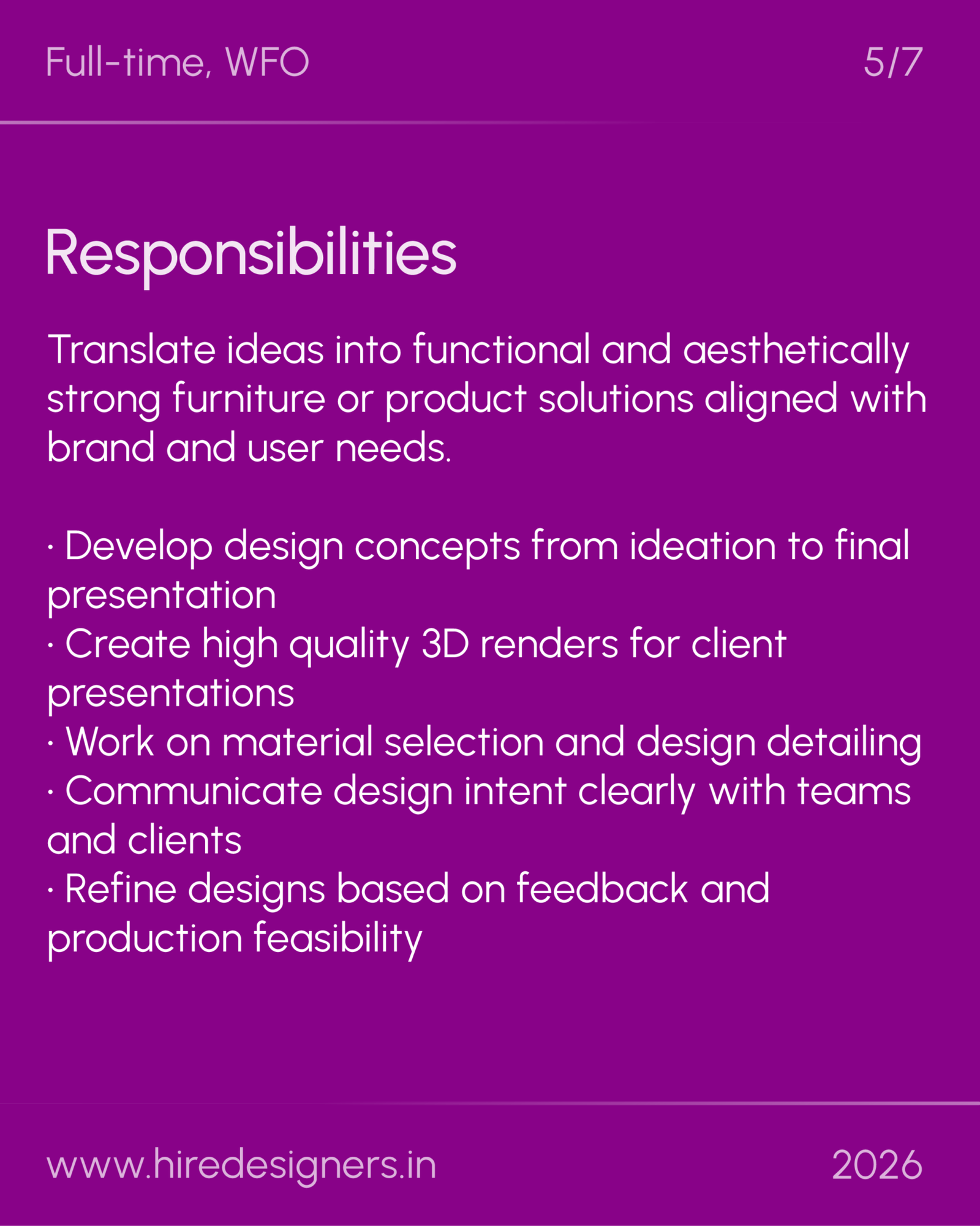 Product Furniture designer-GGN_5 - Hire Designers