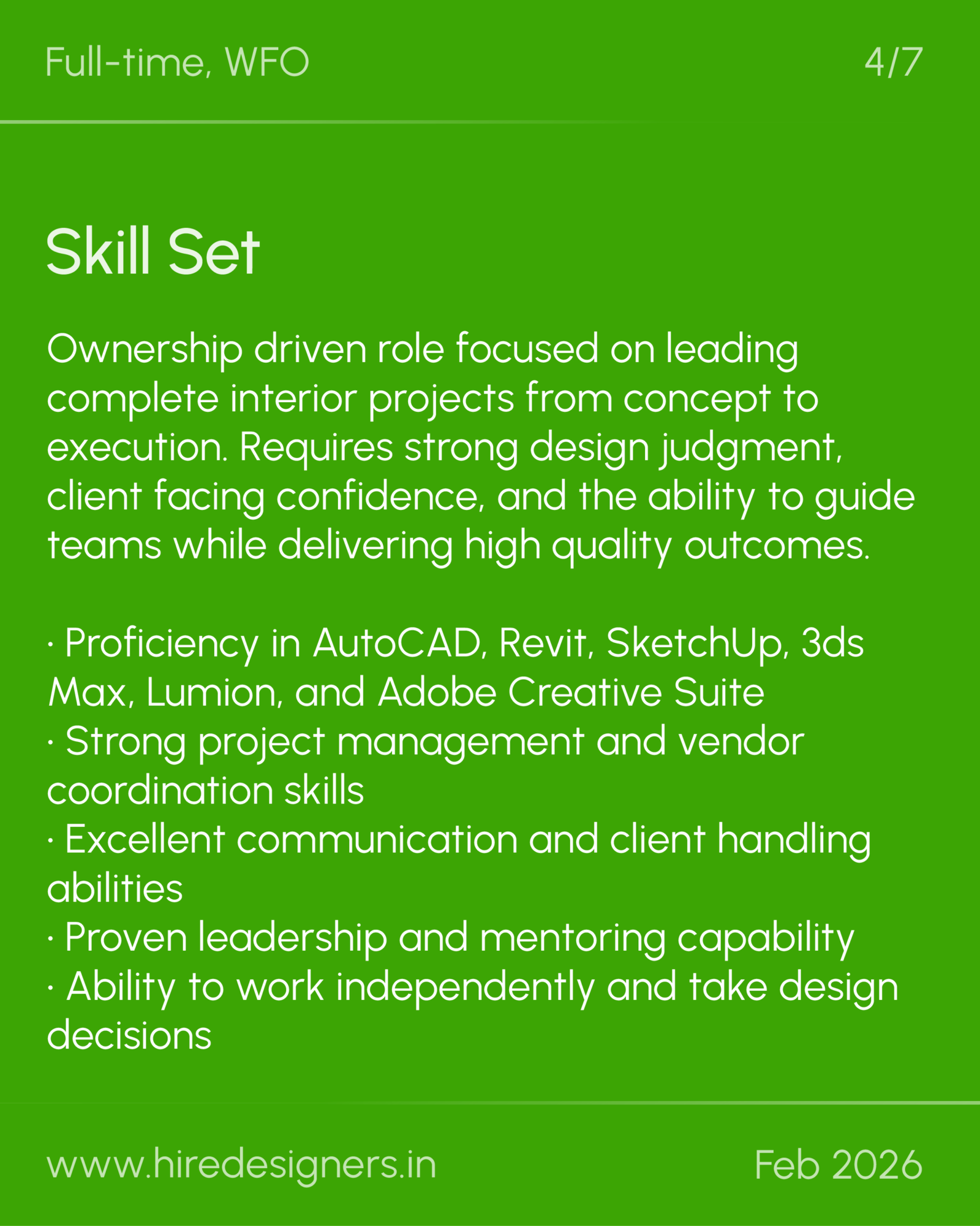 Sr Interior designer-MUM_20 - Hire Designers