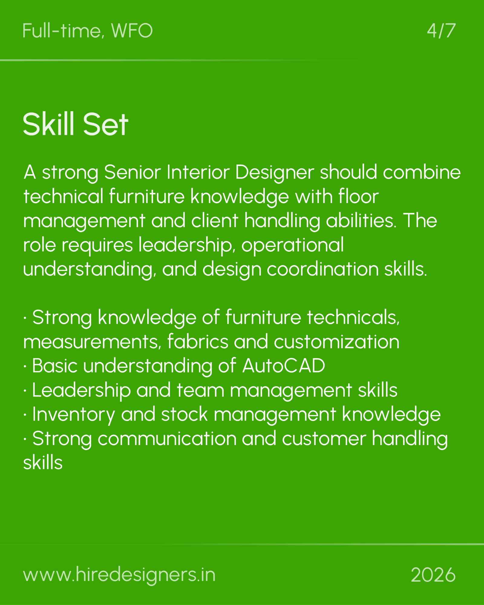 Sr Interior manager-HYD_20 - Hire Designers
