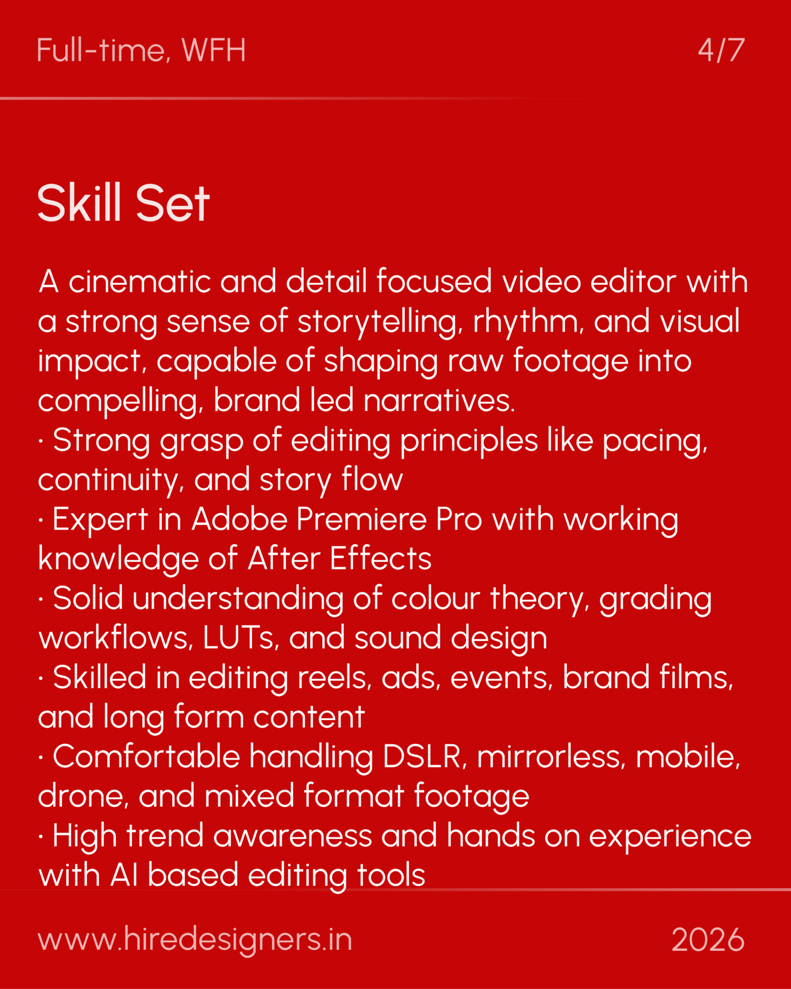 Video Editor-WFH_36 - Hire Designers